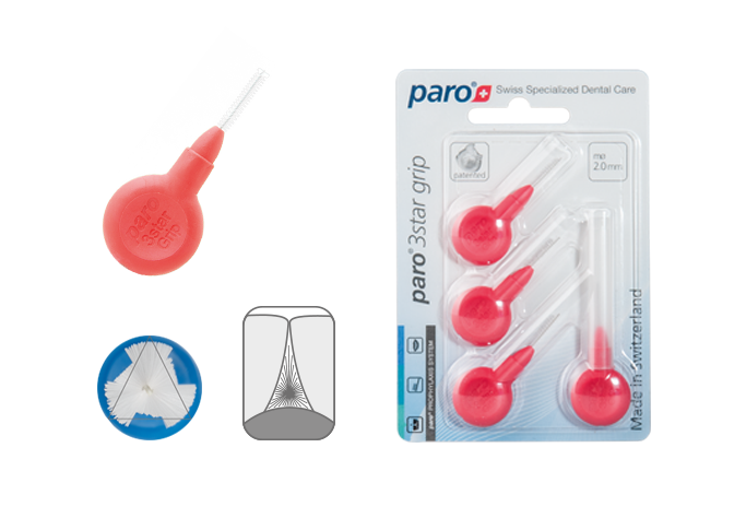 Межзубные щетки paro 3star-grip