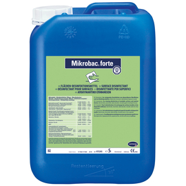 Mikrobac forte Средство для дезинфекции и очистки всех водостойких поверхностей, 5 л