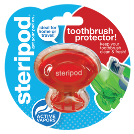 УЦЕНКА! Steripod Антибактериальный чехол для зубной щетки, вулкановый красный (в упаковке 1 шт.) (Zip lock упаковка)