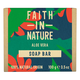 Faith in Nature Натуральне тверде мило з алое вера, 100 г