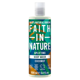 Faith in Nature Натуральный гель для душа с кокосом, дорожный формат 100 мл