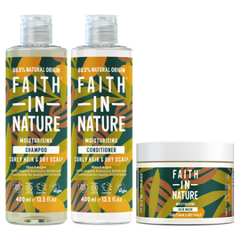 Faith in Nature Набор для ухода за кудрявыми волосами с ши и арганой