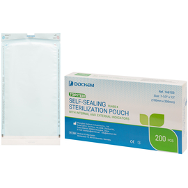 Dochem TOPSTERI Самоклеючі стерилізаційні пакети, 190 x 330 мм, 200 шт.