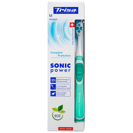 TRISA Sonicpower Complete Protection Звуковая зубная щетка, средней жесткости, Цвет:  Бирюзовый
