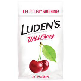 Luden’s Льодяники з пектином, заспокійливі для горла та ротової порожнини, дика вишня, 30 шт.