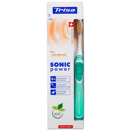 TRISA Sonicpower Pro Interdental Звуковая зубная щетка, мягкая, Цвет:  Бирюзовый