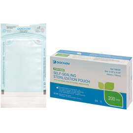 Dochem TOPSTERI Самоклеящиеся стерилизационные пакеты, 90 x 135 мм, 200 шт.