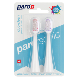 paro®sonic duo-clean Сменные щетки для интенсивного и глубокого очищения, 2 шт.