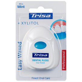 TRISA Easy Waxed Зубний флос, вощений, з м'ятою та ксилітом, 40 м