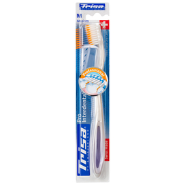 TRISA Pro Interdental Зубная щетка, с защитным колпачком, средней жесткости, Цвет: Белый