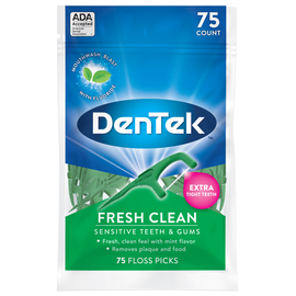 DenTek Освежающее очищение Флосс-зубочистки, 75 шт.