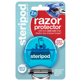 Steripod Защитный чехол для бритвы с цинковой антикоррозийной полоской, синий