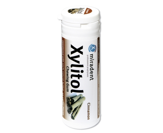 Жевательная резинка Miradent® Xylitol Chewing Gum, Cinnamon (корица), 30 шт.