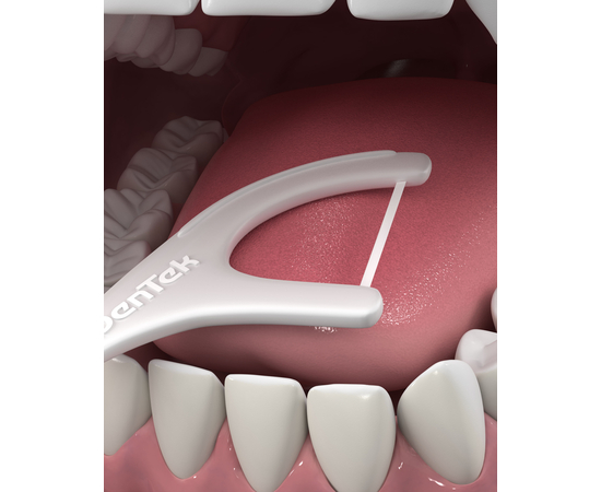 DenTek Комфортное очищение Флосс-зубочистки, 3 шт., изображение 5
