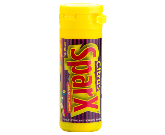 SparX Натуральные цитрусовые конфеты с ксилитом, 30 г