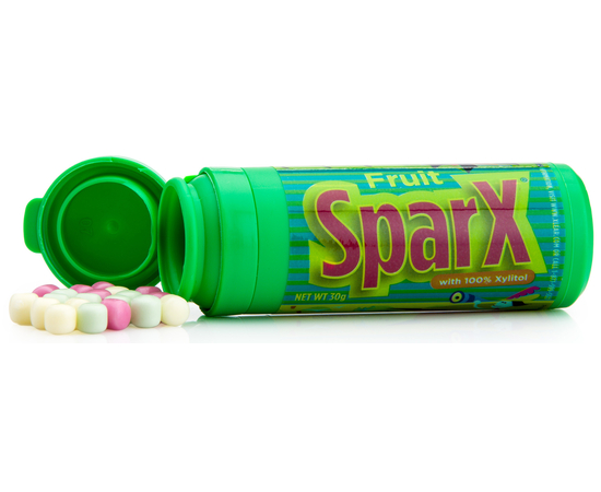 SparX Натуральные фруктовые конфеты с ксилитом, 30 г, изображение 3