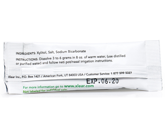 Xlear Натуральное солевое средство для промывания носовых пазух с ксилитом, набор, изображение 9