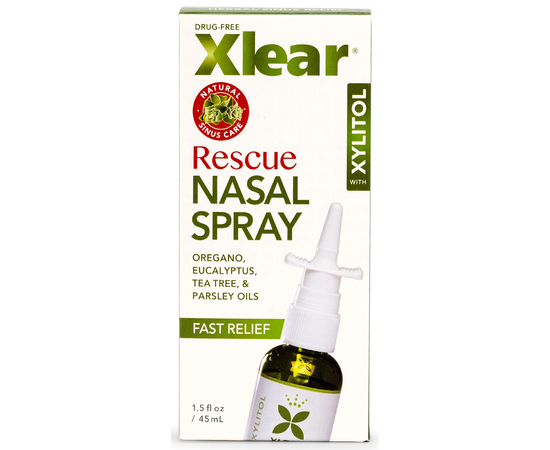 Xlear Спасение натуральный солевой назальный спрей с ксилитом и эфирными маслами, с дозатором, 45 мл