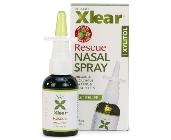 Xlear Спасение натуральный солевой назальный спрей с ксилитом и эфирными маслами, с дозатором, 45 мл, изображение 2