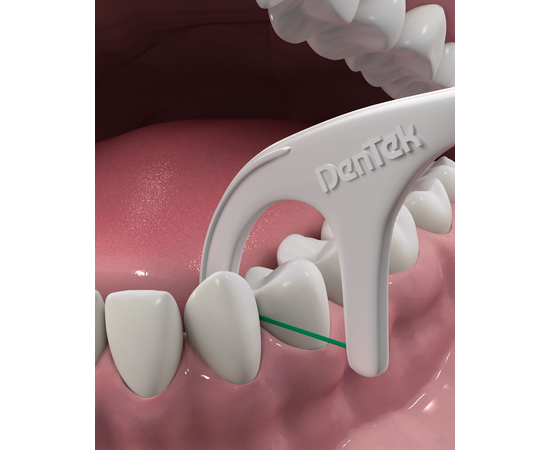 DenTek Тройное очищение Флосс-зубочистки, 3 шт., изображение 3