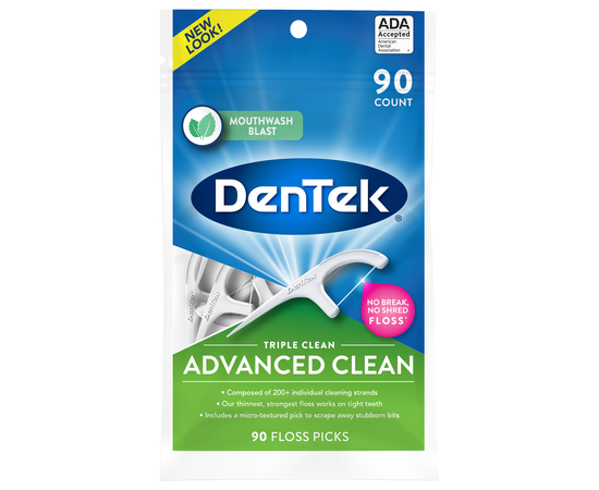 DenTek Потрійне очищення Флос-зубочистки, 90 шт.