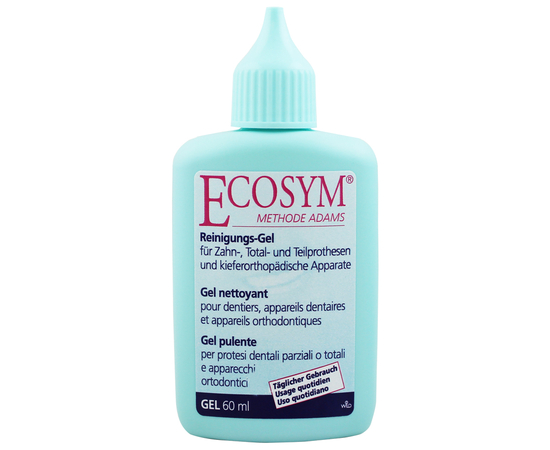 ECOSYM Гель для ежедневной очистки зубных протезов и ортодонтических аппаратов, 60 мл