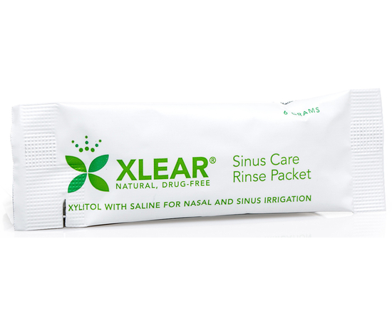 Акция/Сроки! Xlear Натуральное солевое средство для промывания носовых пазух с ксилитом, 50 сменных пакетиков, изображение 7