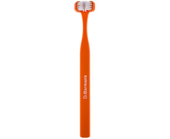 Dr. Barman's Superbrush Compact Трехсторонняя зубная щетка, компактная, Цвет: Оранжевый