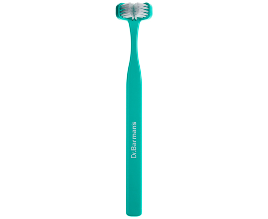 Dr. Barman's Superbrush Regular Тристороння зубна щітка, стандартна, Колір: Бірюзовий