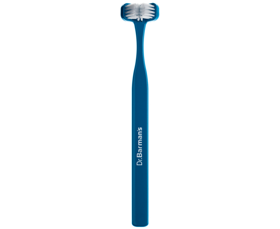 Dr. Barman's Superbrush Regular Трехсторонняя зубная щетка, стандартная, Цвет: Голубой, изображение 6