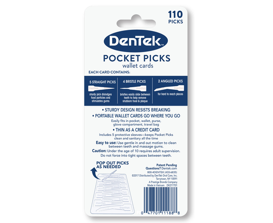 Акція! DenTek Кишенькові зубочистки, 110 шт., зображення 2