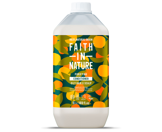 Faith in Nature Натуральний кондиціонер з грейпфрутом та апельсином, 5 л