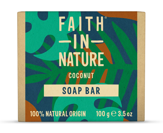 Faith in Nature Натуральне тверде мило з кокосом, 100 г