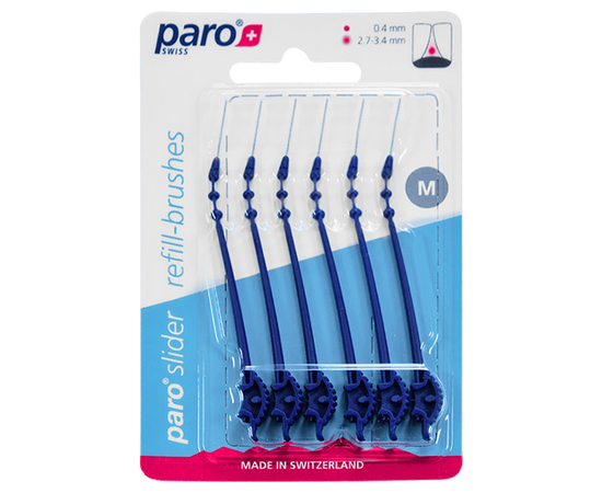 Акція! paro® slider Змінні міжзубні щітки розмір M, 6 шт.