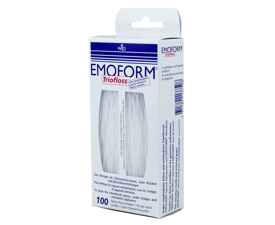 Уцінка! EMOFORM Triofloss суперфлос, стандартний, високоміцний, 100 шт. (Zip lock упаковка)