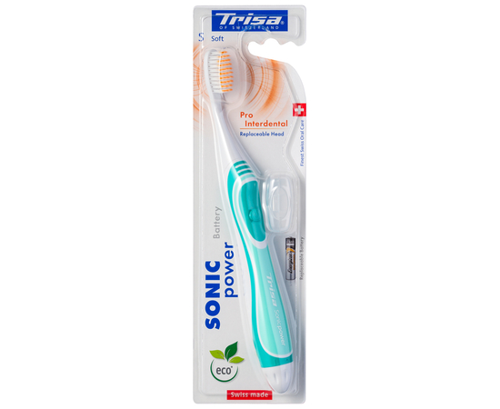 TRISA Sonicpower Battery Pro Interdental Звуковая зубная щетка, мягкая, изображение 11