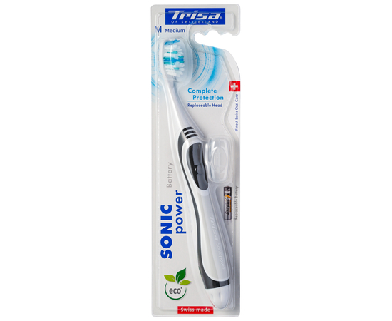 TRISA Sonicpower Battery Complete Protection Звуковая зубная щетка, средней жесткости, изображение 13