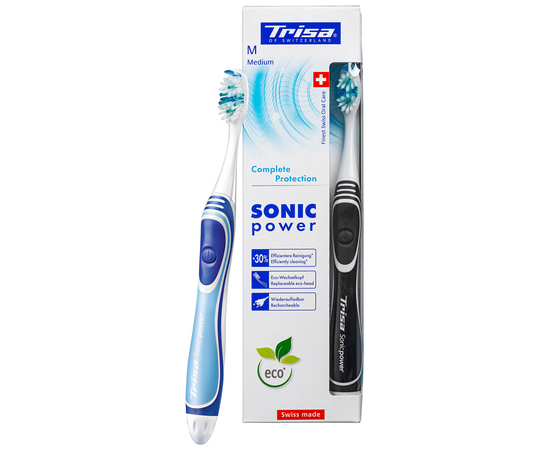 TRISA Sonicpower Complete Protection Звуковая зубная щетка, средней жесткости, изображение 13
