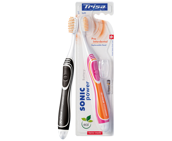 TRISA Sonicpower Battery Pro Interdental Звуковая зубная щетка, мягкая, изображение 15