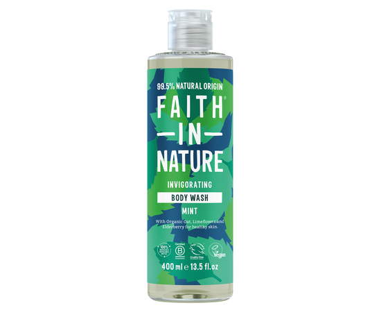 Faith in Nature Натуральный гель для душа с мятой, 400 мл