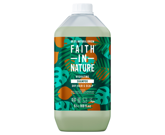Faith In Nature Натуральный шампунь с кокосом, 5 л