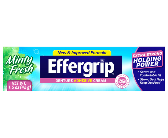 Effergrip Крем для надійної фіксації зубних протезів, м'ятна свіжість, 42 г