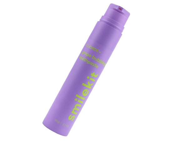 SmileKit Fluoride+ Зубная паста с фторидом и вкусом виноградной жевательной резинки, 60 г