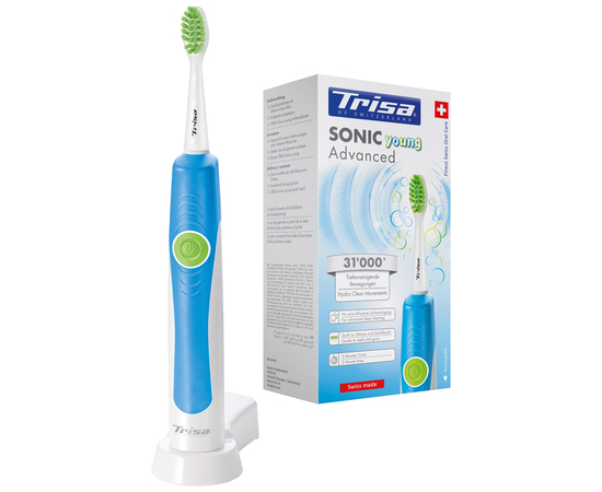 TRISA Sonic Advanced Young Звукова зубна щітка, 6+ років, зображення 2