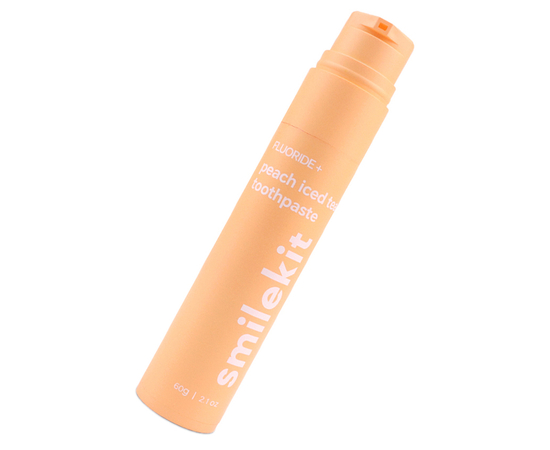 SmileKit Fluoride+ Зубная паста с фторидом и вкусом 
холодного чая с персиком, 60 г