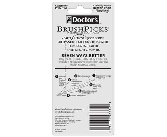 The Doctor's BrushPicks Міжзубні зубочистки, 120 шт., зображення 2