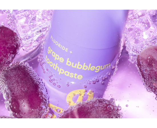 SmileKit Fluoride+ Зубная паста с фторидом и вкусом виноградной жевательной резинки, 60 г