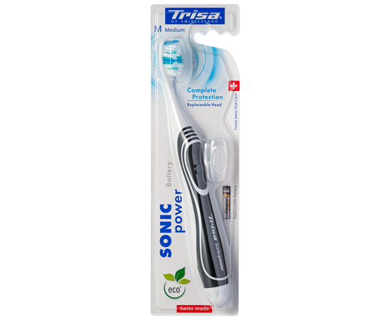 TRISA Sonicpower Battery Complete Protection Звуковая зубная щетка, средней жесткости, изображение 5