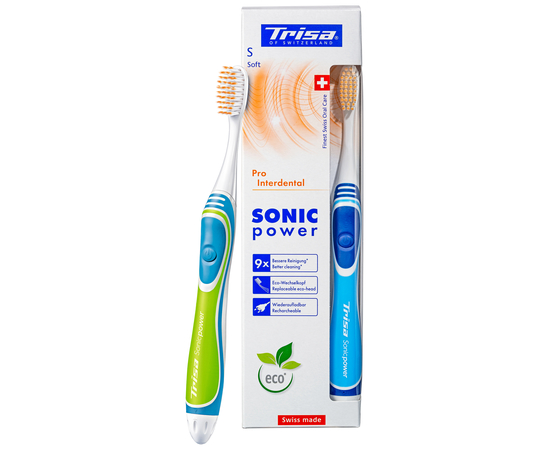 TRISA Sonicpower Pro Interdental Звуковая зубная щетка, мягкая, изображение 6