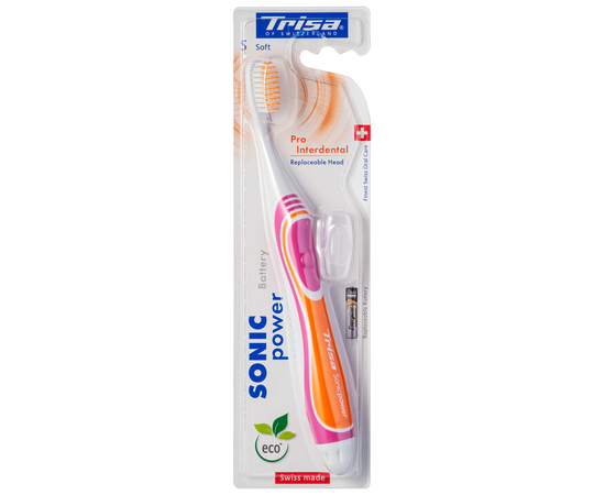 TRISA Sonicpower Battery Pro Interdental Звуковая зубная щетка, мягкая, изображение 7